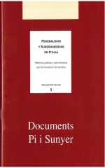 5. Federalismo y subsidiariedad en Italia