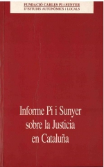 Informe Pi i Sunyer sobre la Justicia en Cataluña