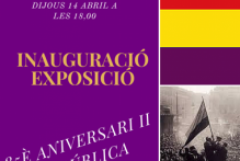 Inauguració a l'Institut Viladomat de l'exposició 85è aniversari II República