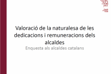 La naturalesa de les dedicacions i remuneracions dels alcaldes